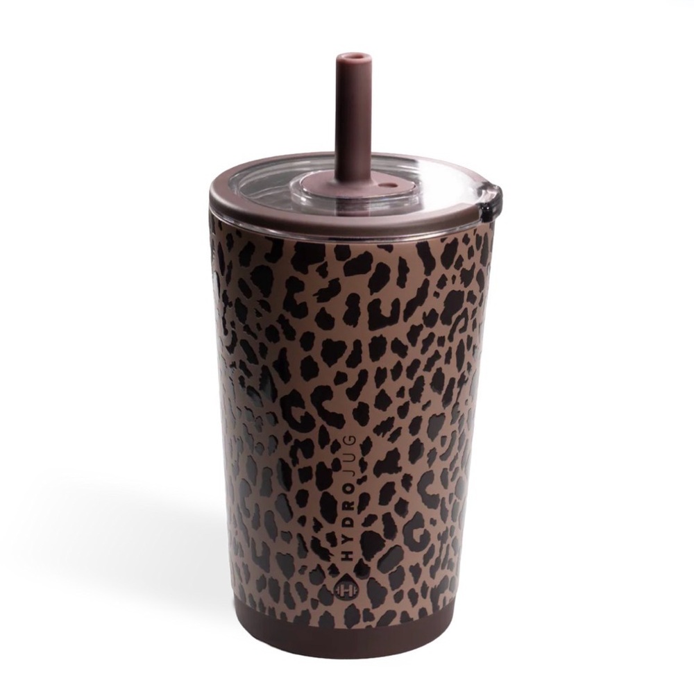 Hydrojug Everyday Tumbler 14oz Brown Leopard